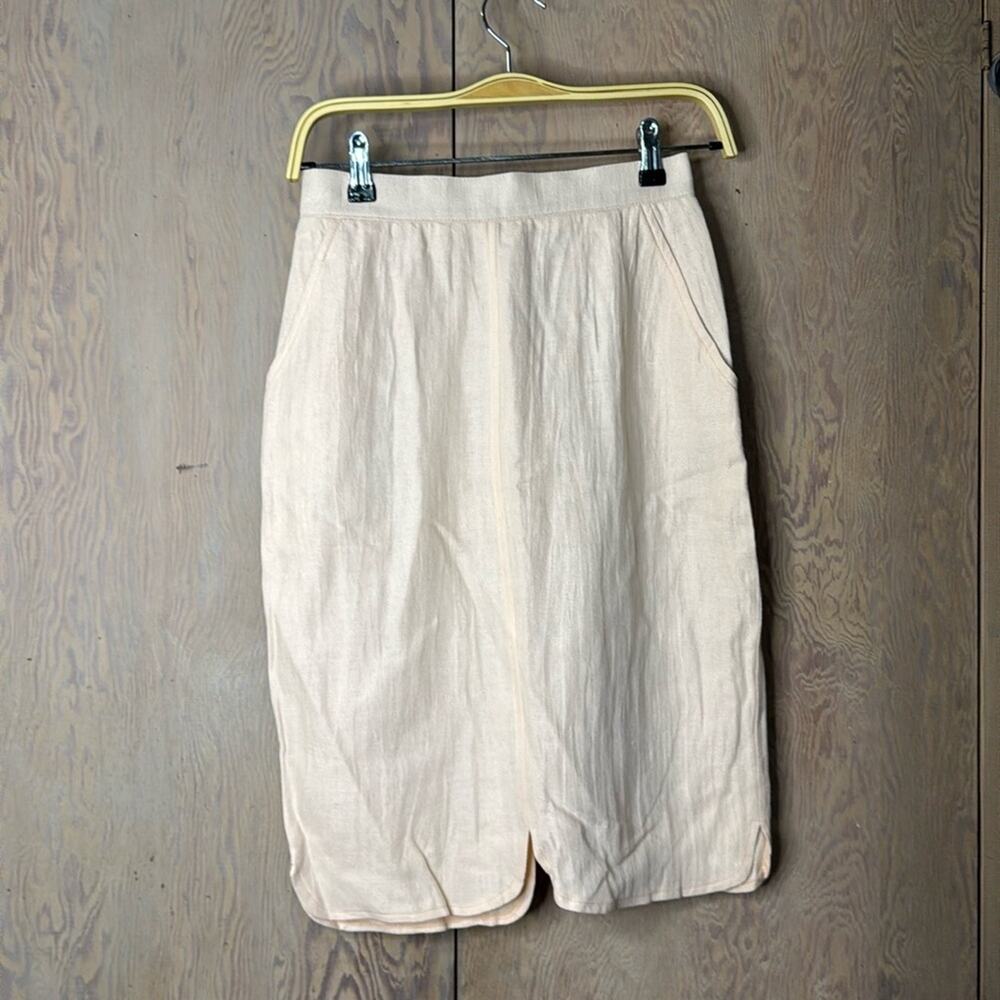 Vintage NWT Umberto Ginocchietti Women's Light Pink Midi Skirt